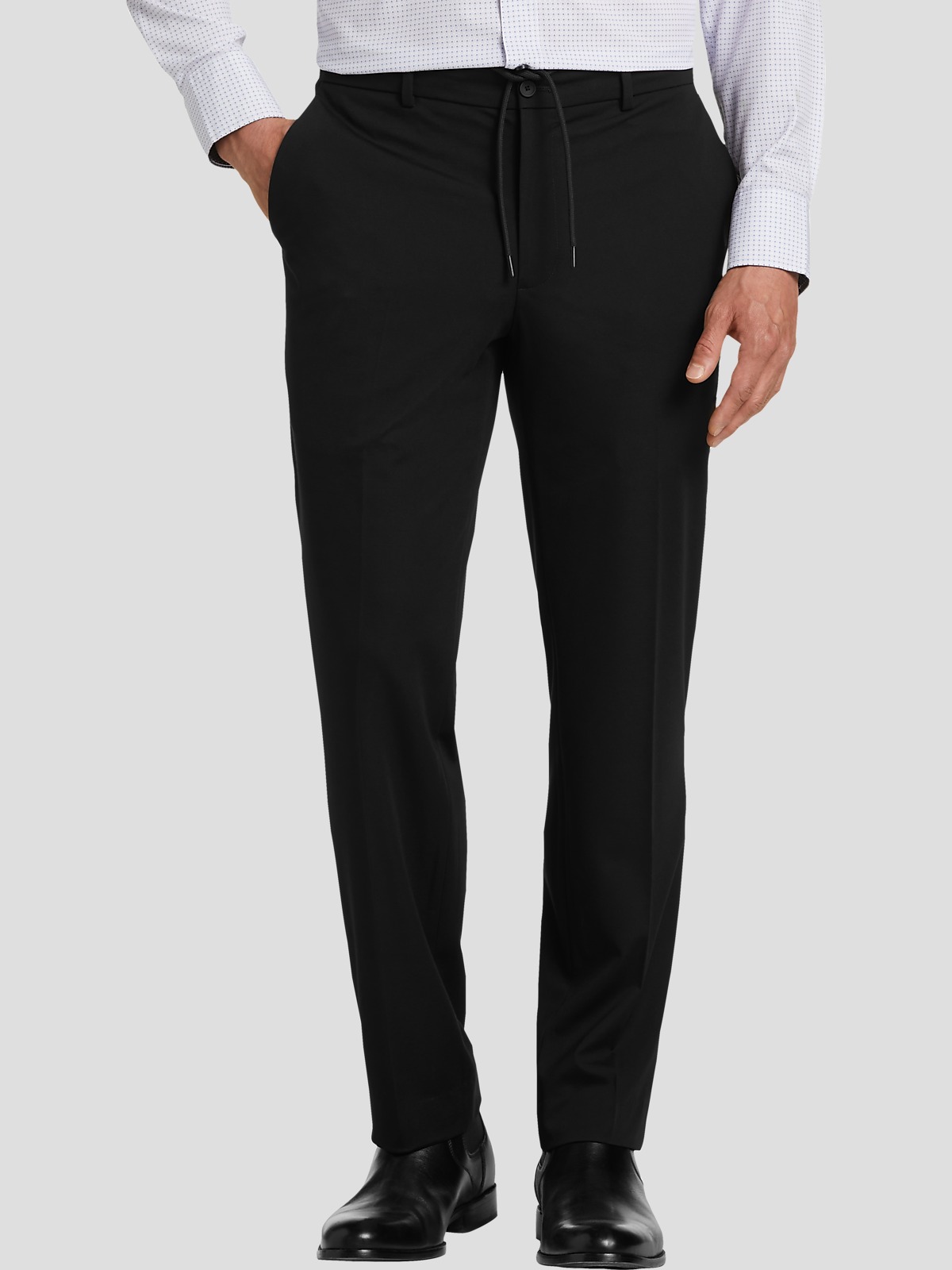 Skinny Fit Suit Pants - Black - Men