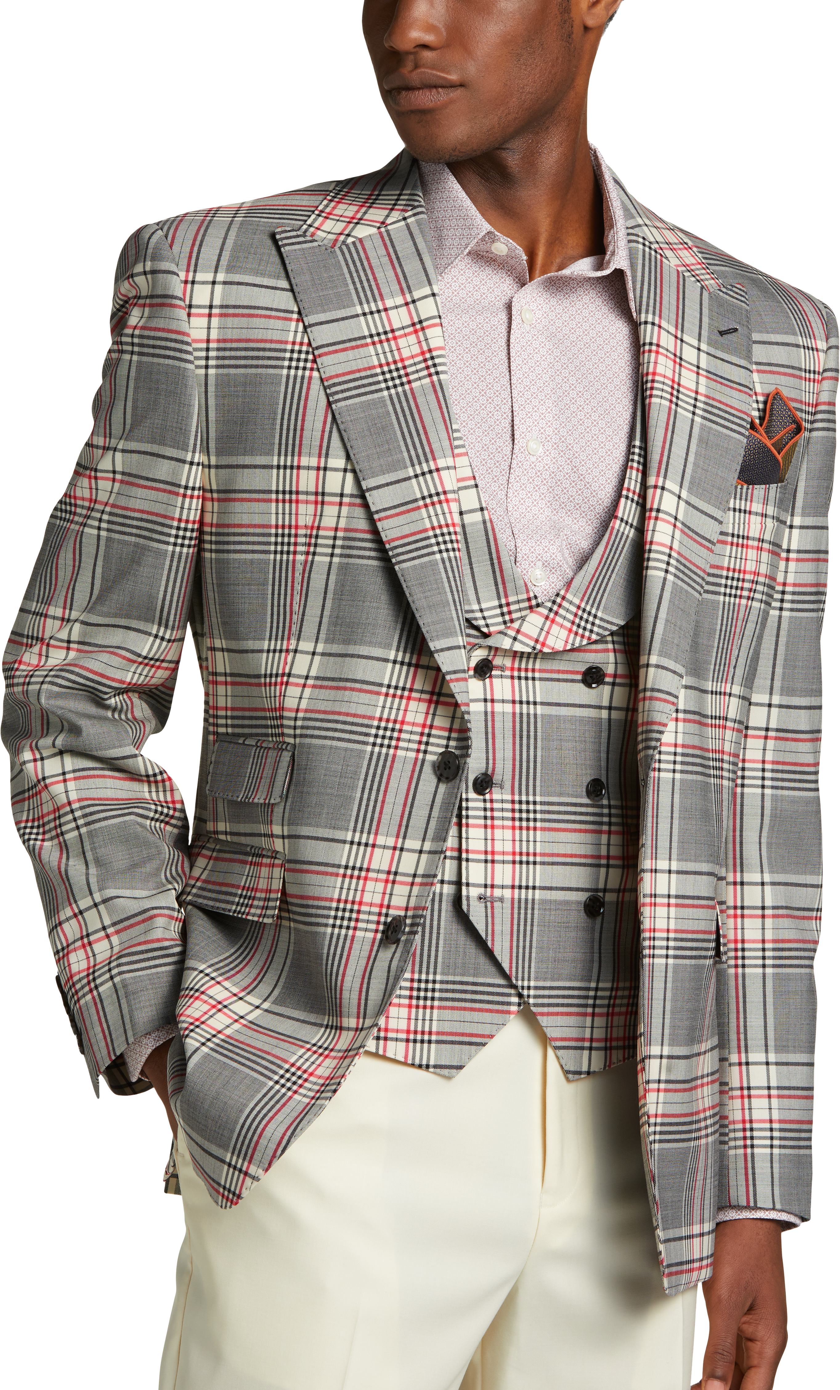 Classic Fit Peak Lapel Suit Separates Jacket