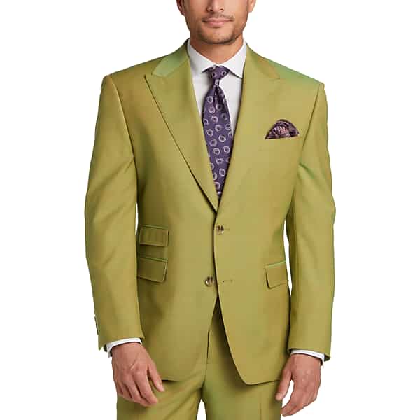 Men’s Vintage Style Suits, Classic Suits Tayion Big  Tall Mens Classic Fit Suit Separates Coat Mustard - Size 46 Extra Long $299.99 AT vintagedancer.com