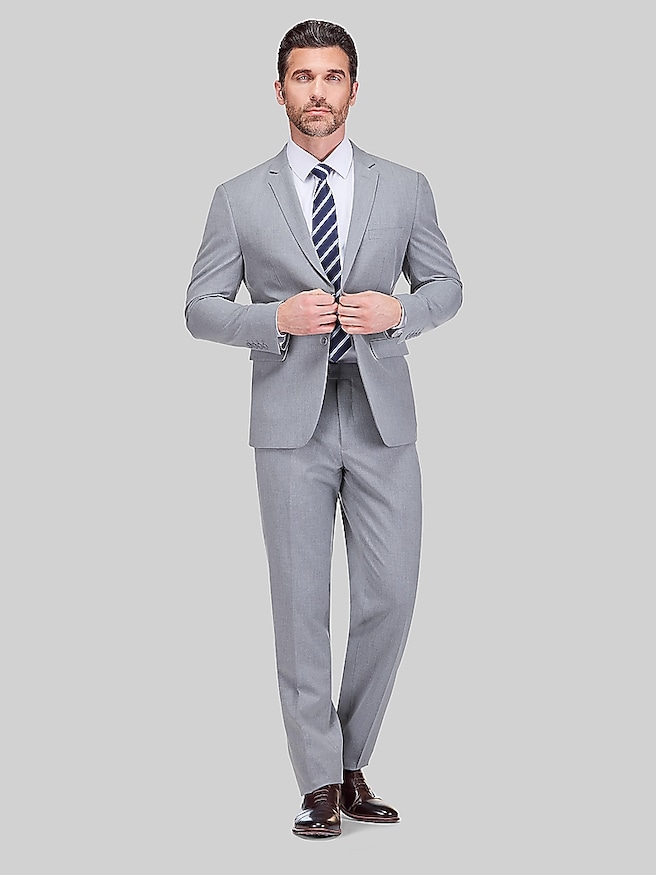 Gino Vitale Slim Fit Suit Light Gray