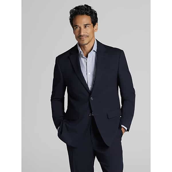 Pronto Uomo Men's Modern Fit Suit Jacket Navy Solid - Size: 42 Extra Long - Only Available at Men's Wearhouse TMW3WCR42401