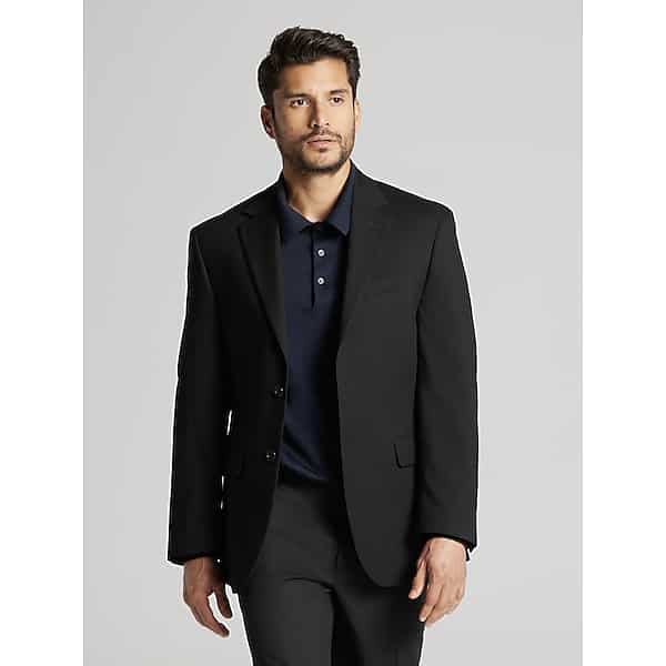 Pronto Uomo Men's Modern Fit Suit Jacket Black Solid - Size: 44 Short - Only Available at Men's Wearhouse TMW3WCP44102