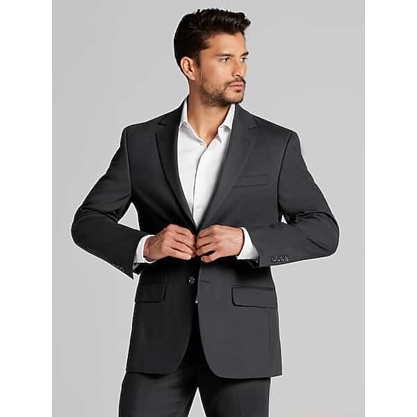 Pronto Uomo Men's Modern Fit Suit Jacket Charcoal Gray - Size: 46 Regular - Only Available at Men's Wearhouse TMW3WCP46217