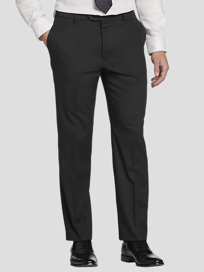  Michael Kors Mens Modern-Fit Stretch Solid Dress Pants