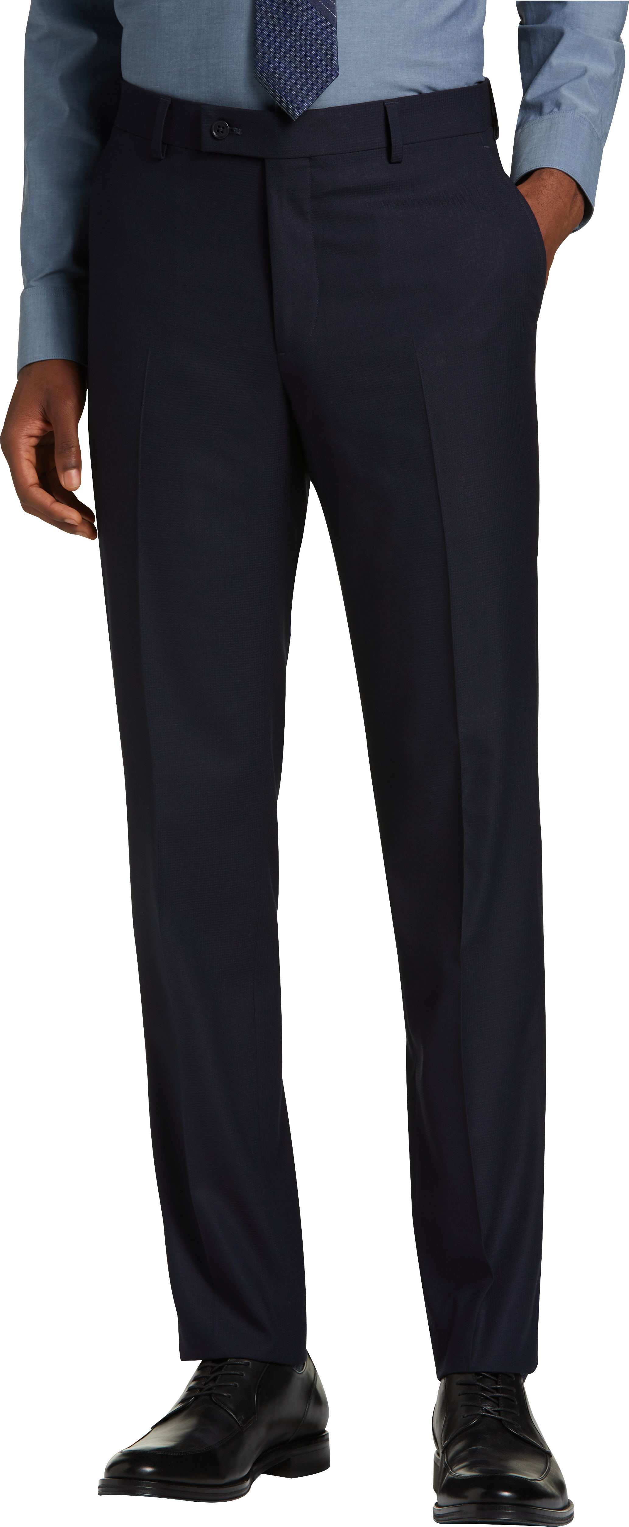 Wilke-Rodriguez Slim Fit Suit Pants, Navy Tic - Blue | Men's Wearhouse