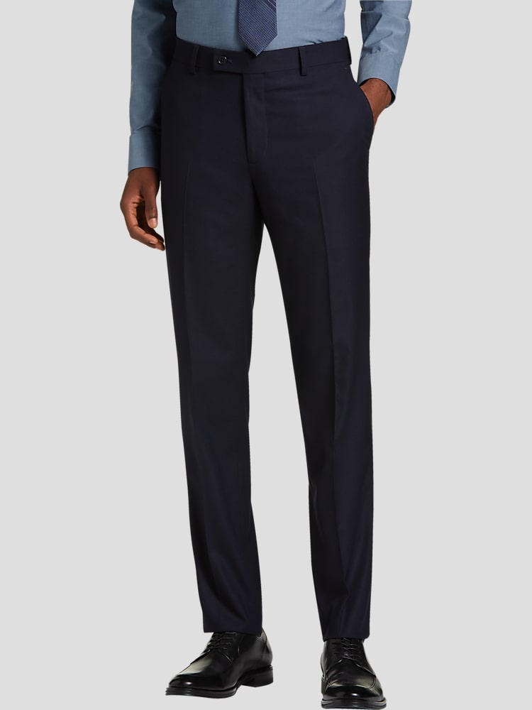 Wilke-Rodriguez Slim Fit Suit Pants, Navy Tic - Blue | Men's Wearhouse