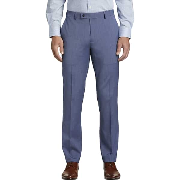 Wilke-Rodriguez Men's Slim Fit Suit Pants Denim Blue - Size: 42W x 32L