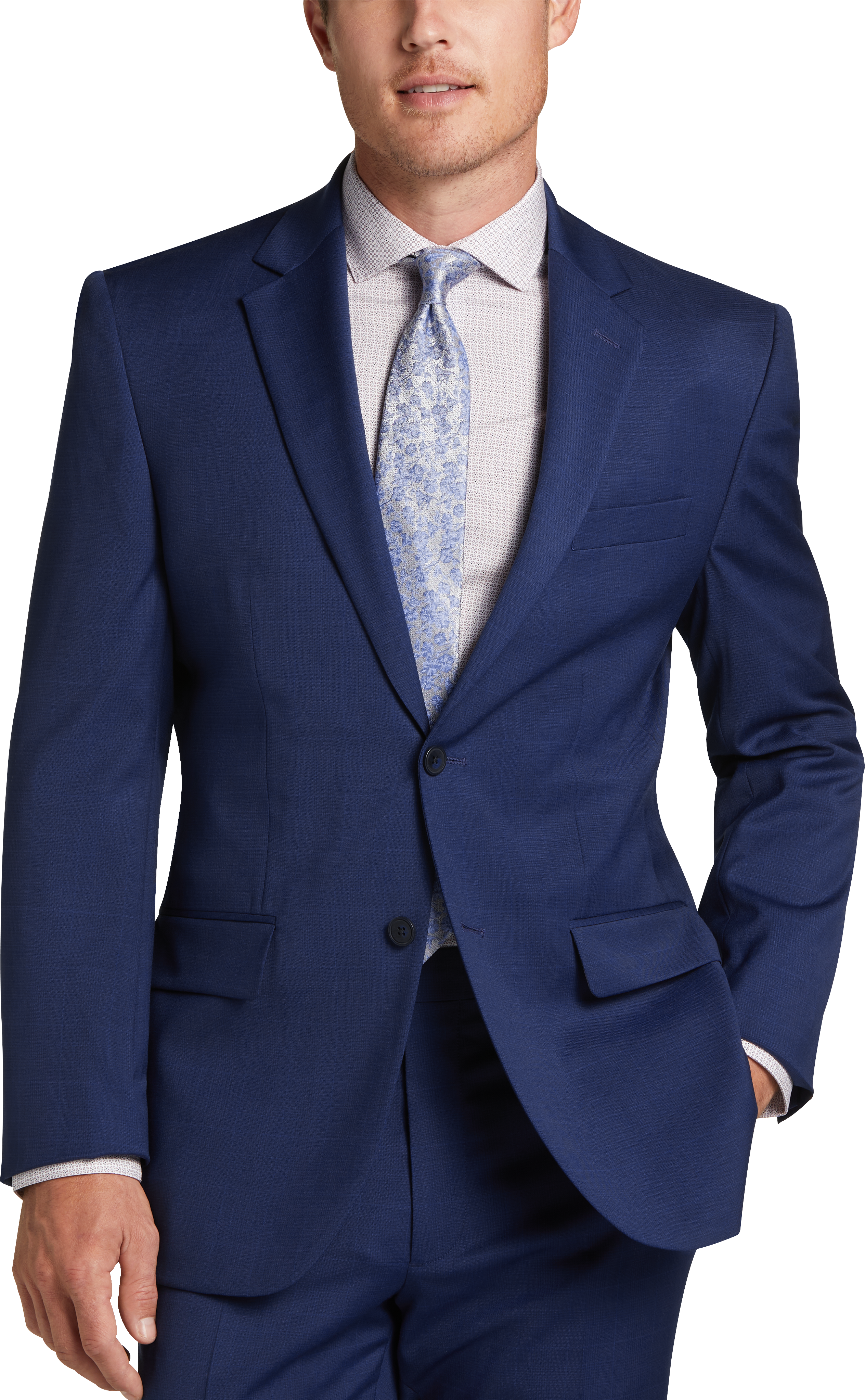 Awearness kenneth cole blue slim fit suit hotsell