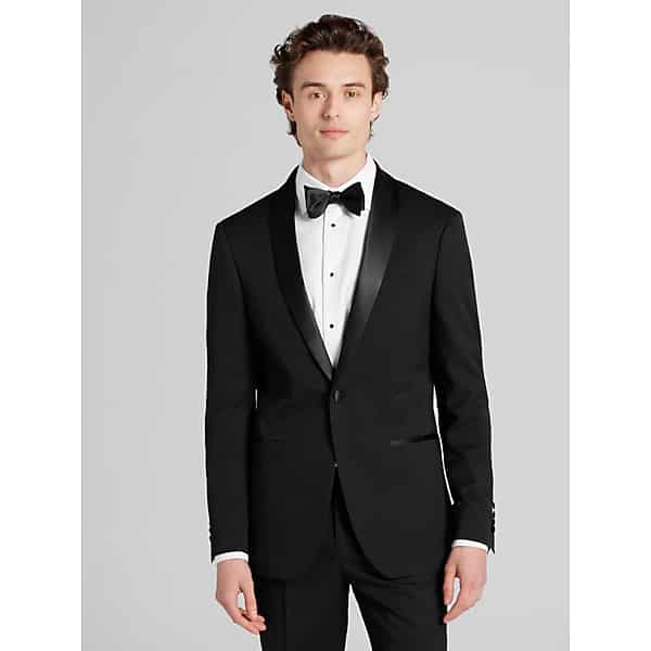 Wilke-Rodriguez Men's Slim Fit Tuxedo Formal Black - Size: 42 Short