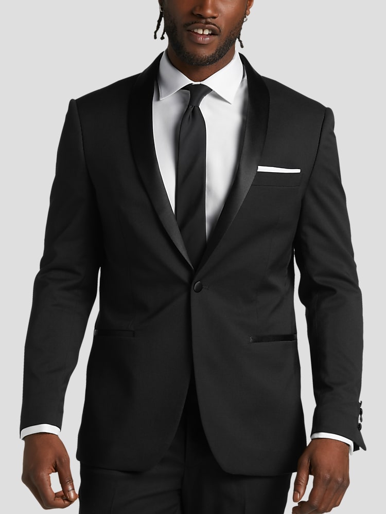 Wilke-Rodriguez Shawl Lapel Slim Fit Tuxedo Piece Tuxedo