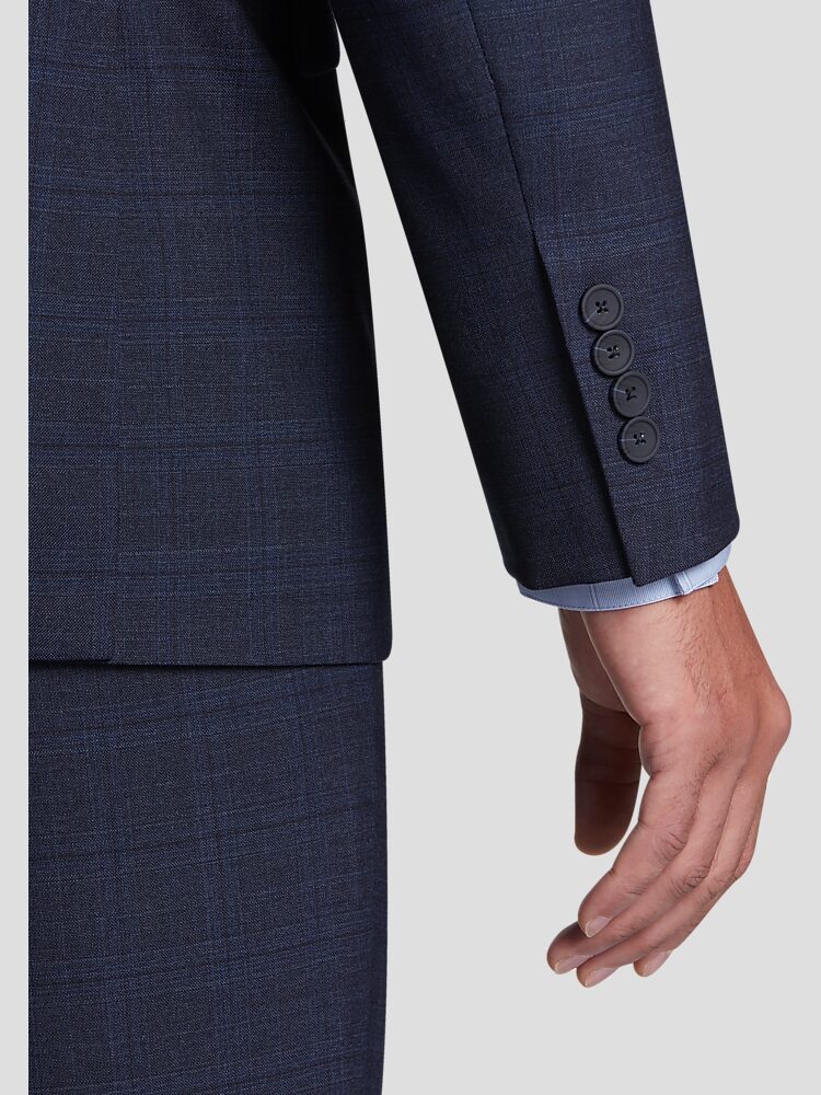Awearness kenneth cole blue slim fit suit discount