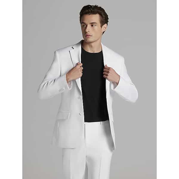 Pronto Uomo Men's Modern Fit Suit Jacket White - Size: 42 Extra Long - Only Available at Men's Wearhouse TMW3X1M42425