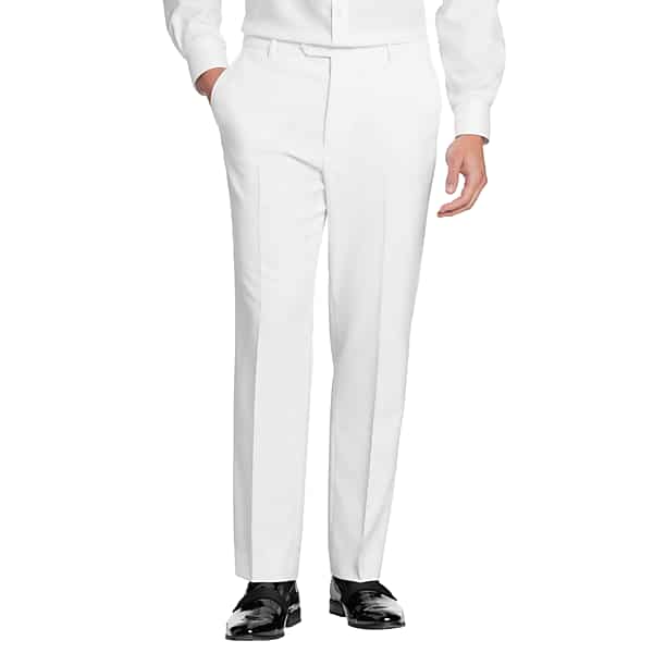 Pronto Uomo Big & Tall Men's Modern Fit Suit Pants White - Size: 48W x 32L - Only Available at Men's Wearhouse