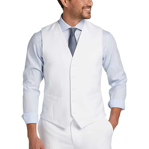 Pronto Uomo Big & Tall Men's Modern Fit Suit Separates Vest White - Size: 6X - Only Available at Men's Wearhouse