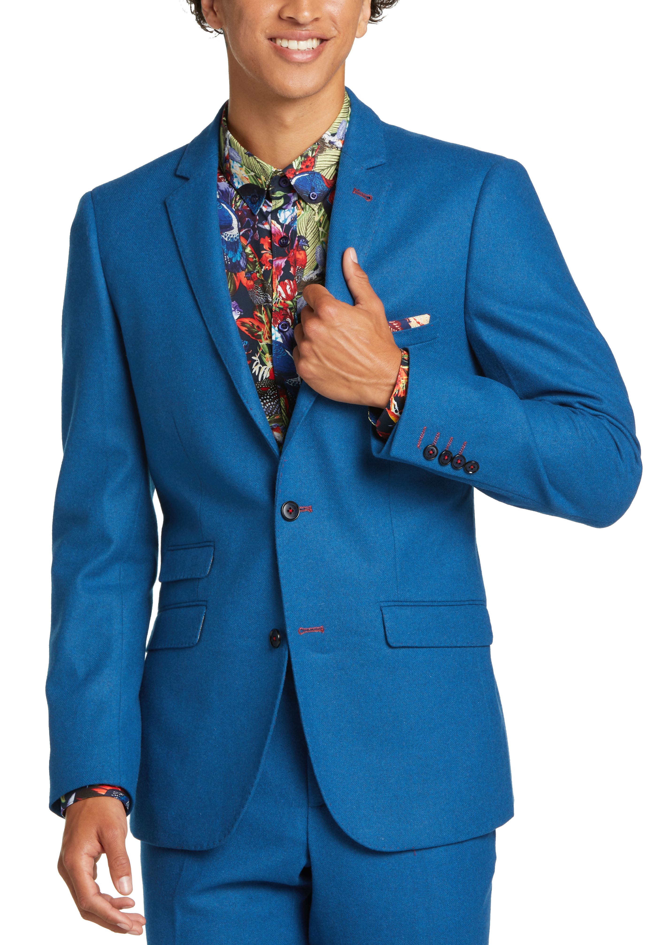 Blue paisley hotsell suit jacket