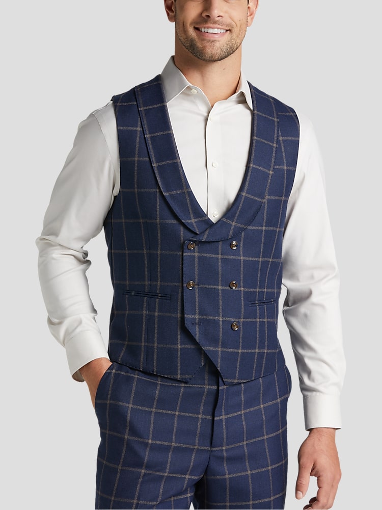 Tayion Classic Fit Suit Double Breasted Vest | Suit Vests | Men