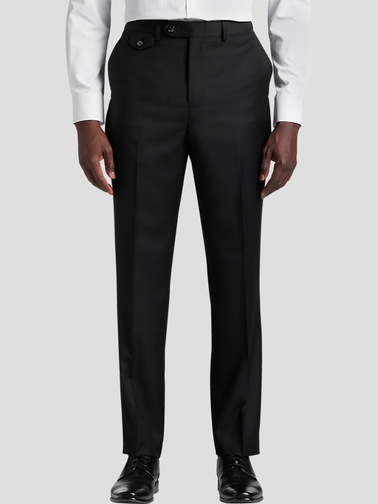 Michael Strahan Men s Classic Fit Suit Separates Pants at Men s Wearhouse Black Solid Size 40W x 30L