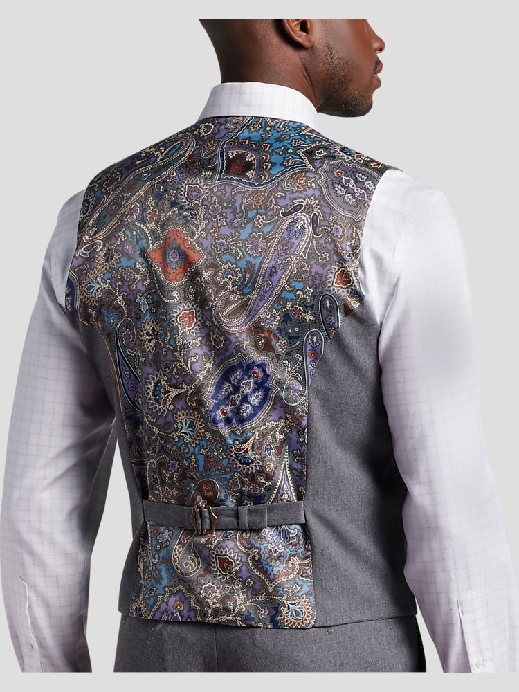 Double breasted vest men's wearhouse on sale