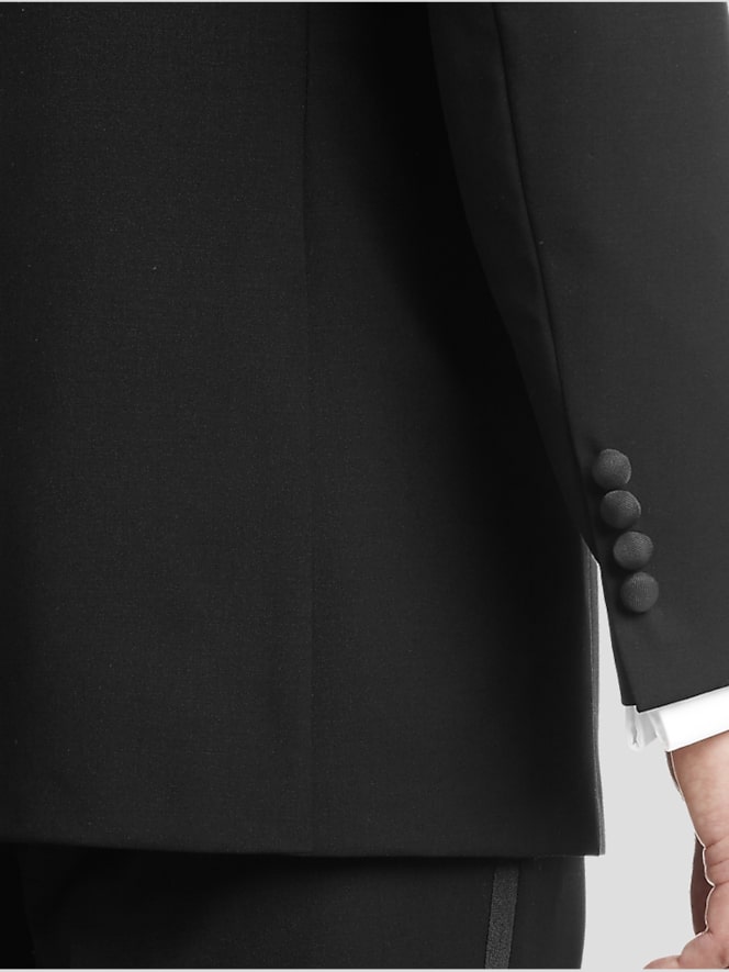 BLACK by Vera Wang Slim Fit Wool Notch Lapel Tuxedo Jacket