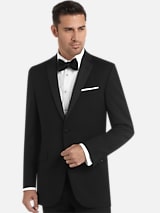 BLACK by Vera Wang Slim Fit 100% Wool Notch Lapel Tuxedo Jacket
