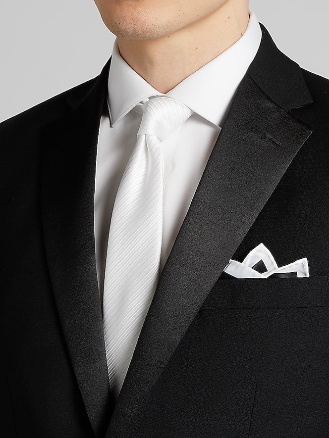 Pronto Uomo Platinum Modern Fit Wool Blend Notch Lapel Tuxedo Jacket