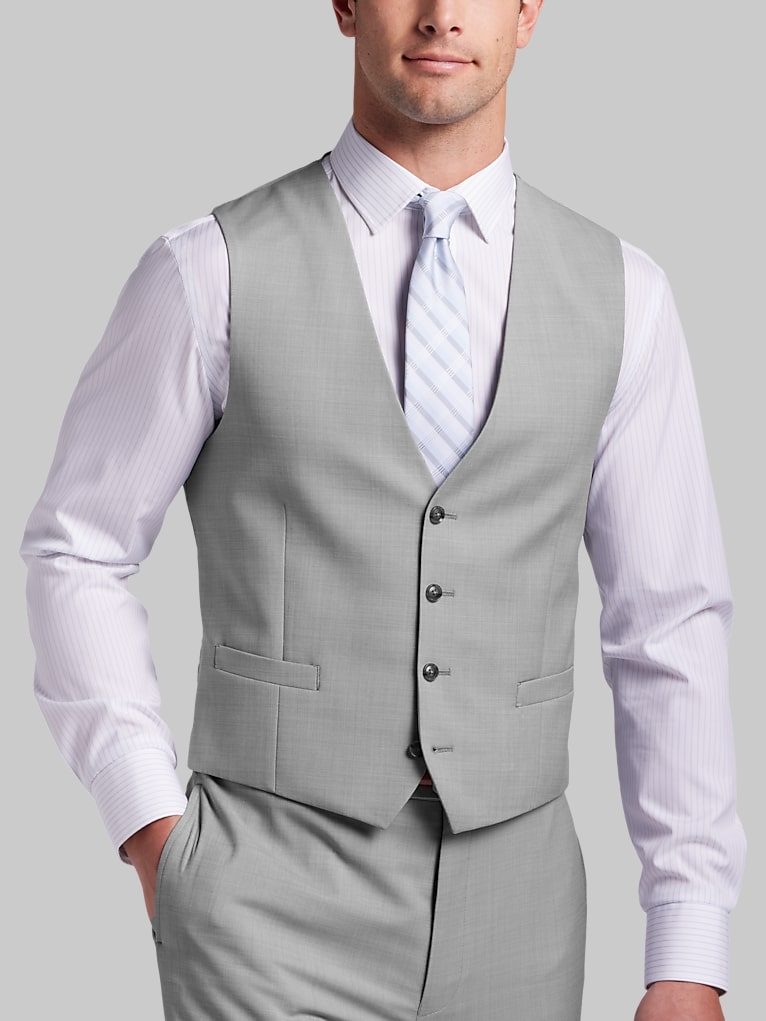 Calvin Klein Slim Fit Wool Blend Suit Vest