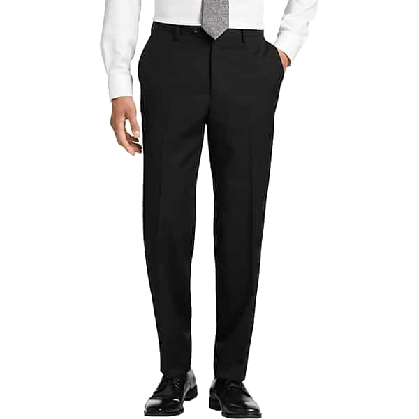 Pronto Uomo Platinum Big & Tall Men's Modern Fit Suit Separates Pants Black - Size: 52W x 30L - Only Available at Men's Wearhouse