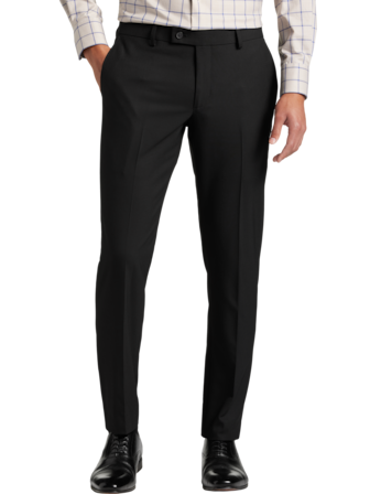Mens Solid Suit Pants Business Casual Straight Pants Fashion Elegant Dress  Trousers Work Office Pants with Pockets Purple at  Men's Clothing  store