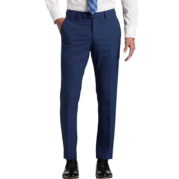 Egara Skinny Fit Men's Suit Separates Pants Blue/Postman - Size: 40W x 32L