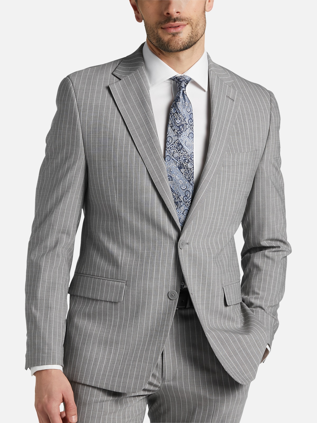 I understand & wish to continue  Blue pinstripe suit, Light grey suits,  Men's suits