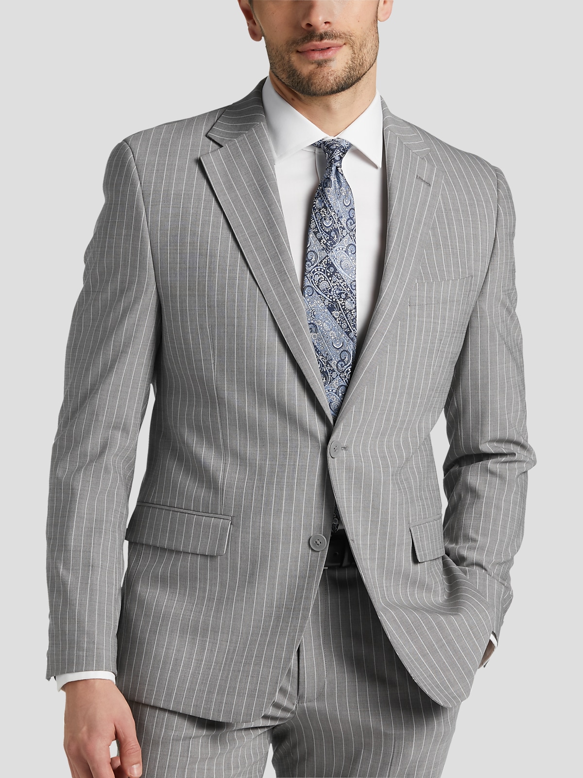 I understand & wish to continue  Blue pinstripe suit, Light grey suits,  Men's suits