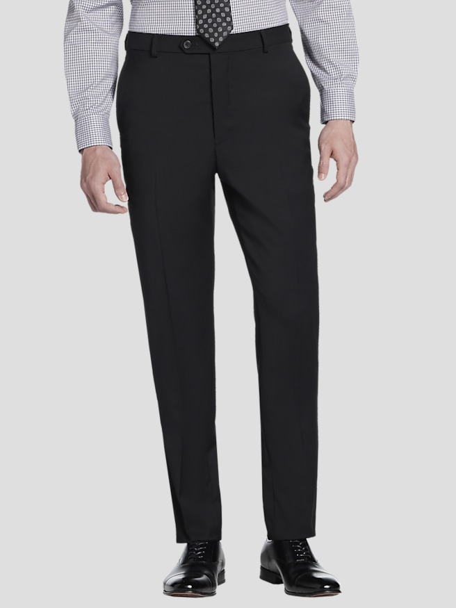 Mens Solid Suit Pants Business Casual Straight Pants Fashion Elegant Dress  Trousers Work Office Pants with Pockets Purple at  Men's Clothing  store