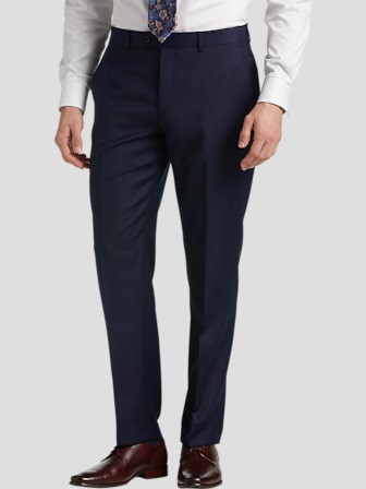 Classic Fit Wool Blend Suit Pants