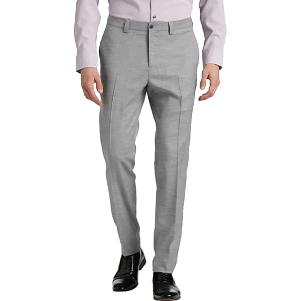 michael kors men's modern fit suit separates pants light gray solid - size: 36w x 34l
