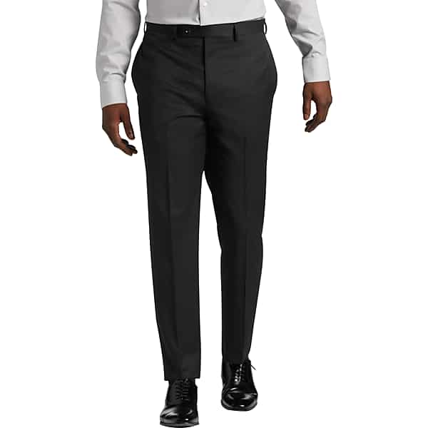 Calvin Klein Big & Tall Slim Fit Men's Suit Separates Pants Black Check - Size: 44W x 32L