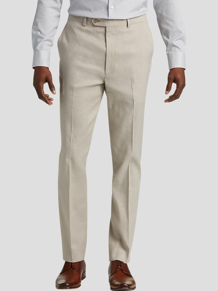 Calvin Klein Slim Fit Suit Separates Linen Blend Pants Suit Separate Pants Men s Wearhouse