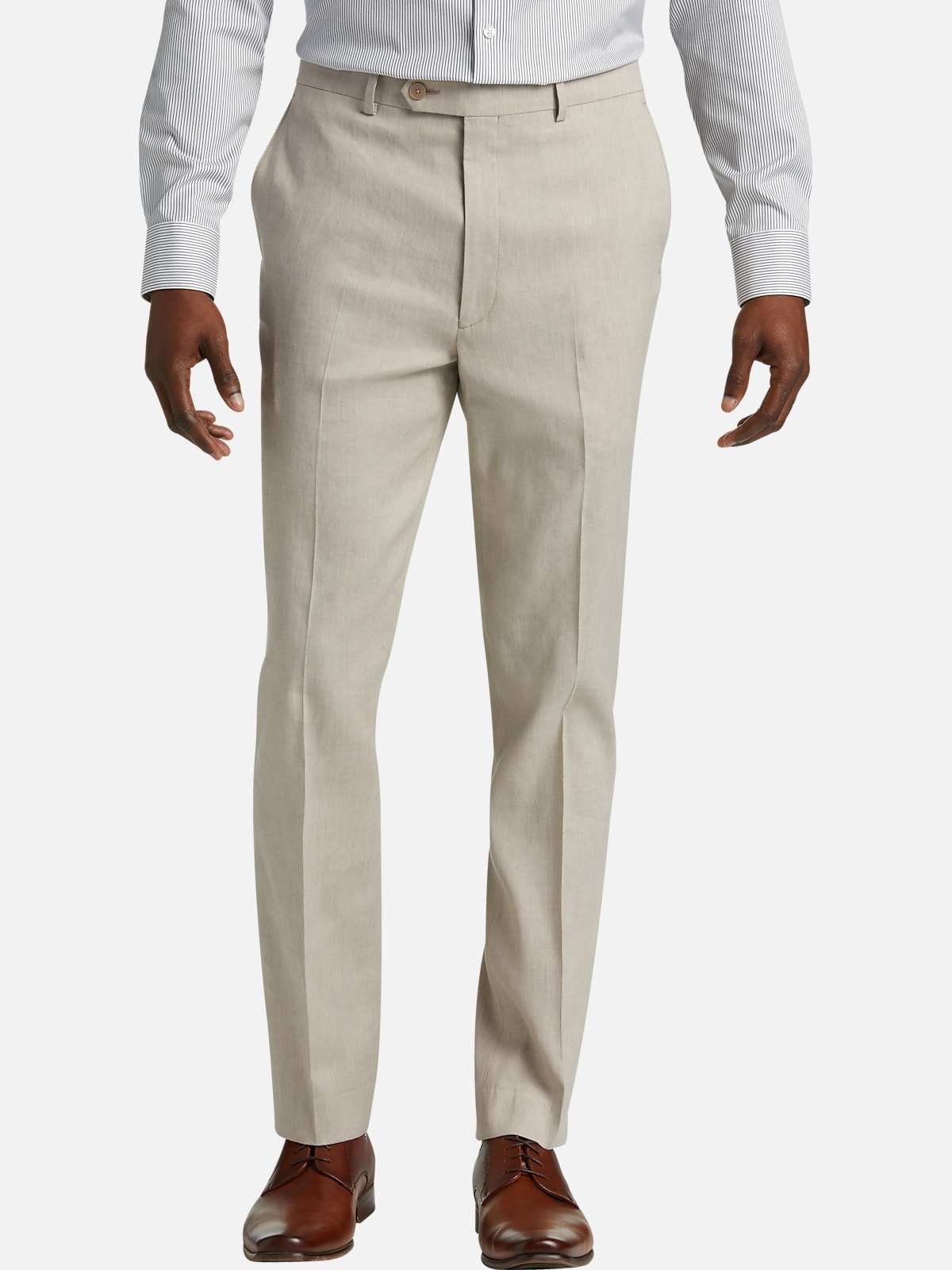 Calvin Klein Slim Fit Suit Separates Linen-Blend Pants | All Sale| Men ...