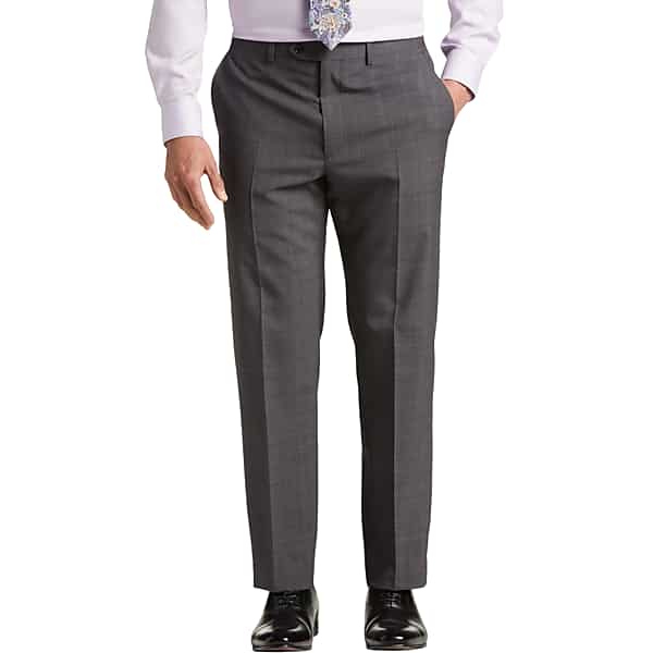 Lauren By Ralph Lauren Classic Fit Men's Suit Separate Pants Charcoal Plaid - Size: 38W x 32L