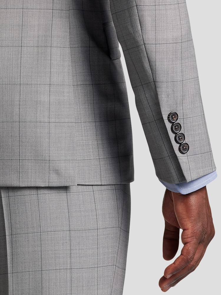 Lauren By Ralph Lauren Classic Fit Windowpane Suit Separates