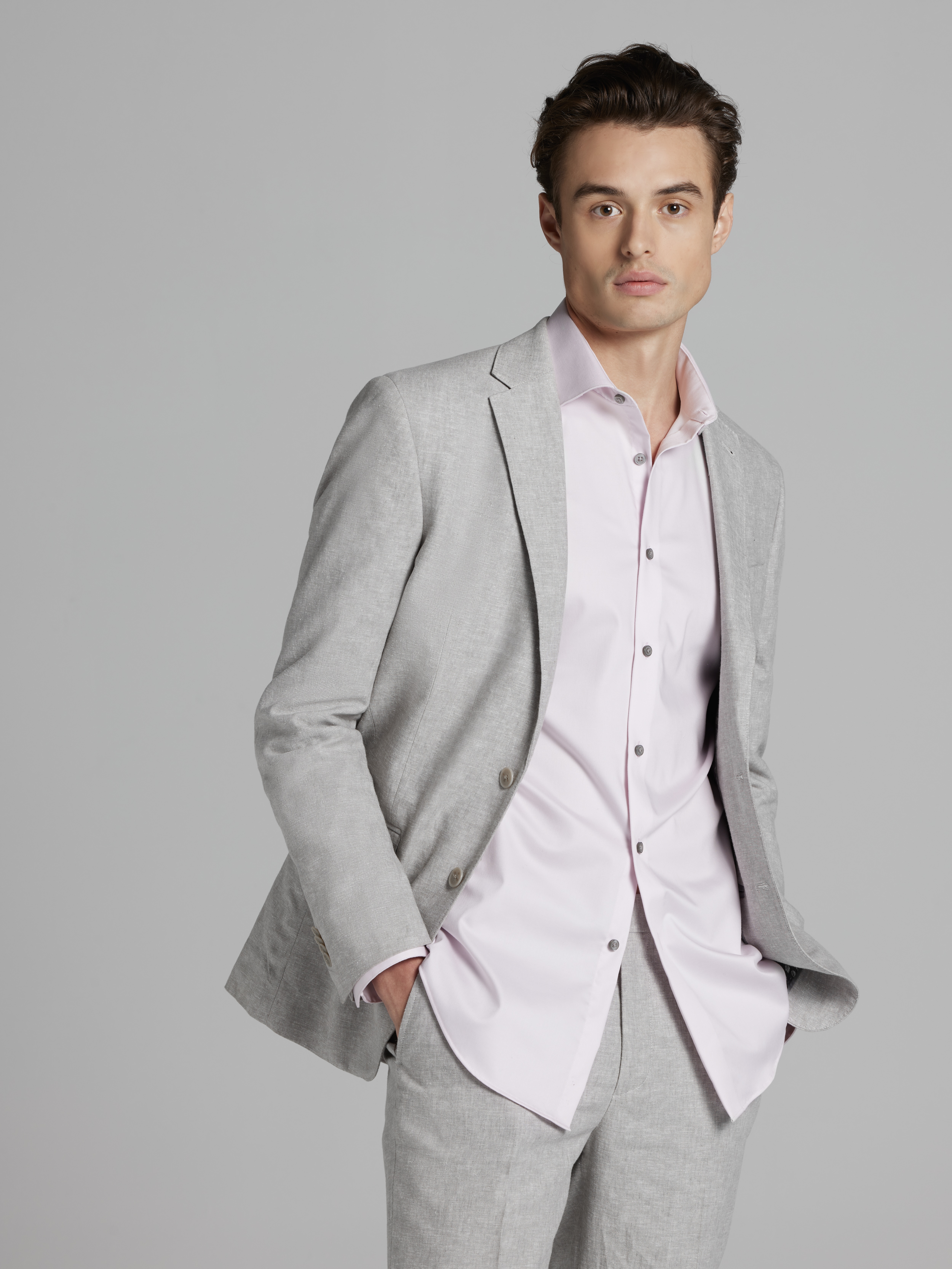 JOE Joseph Abboud Slim Fit Suit Jacket, Light Gray | Men's Wearhouse
