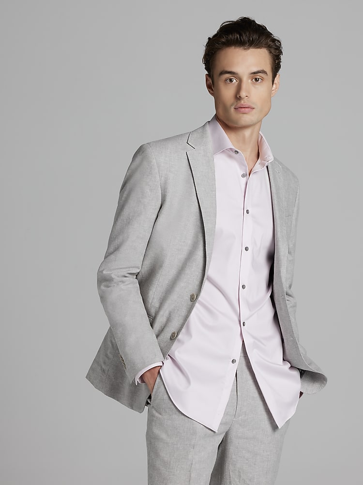 JOE Joseph Abboud Slim Fit Suit Jacket, Light Gray | Men's Wearhouse