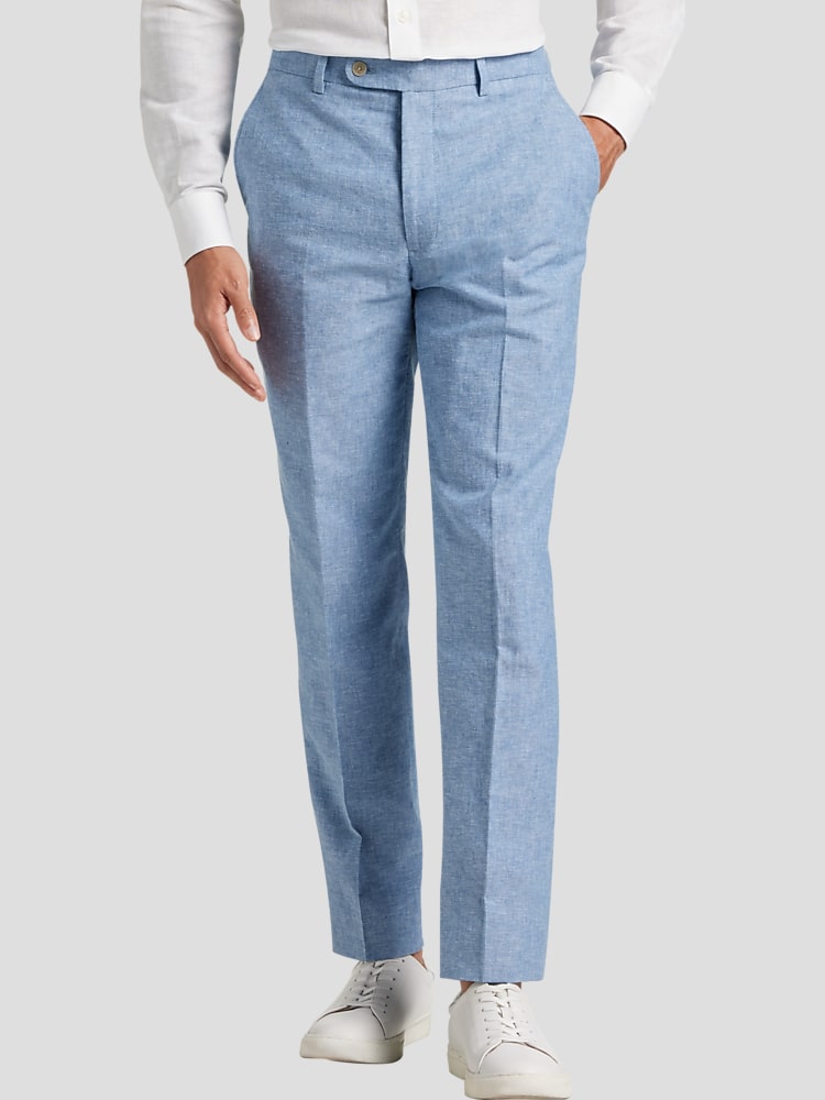 JOE Joseph Abboud Slim Fit Suit Pants, Dusty Blue | Men's Wearhouse