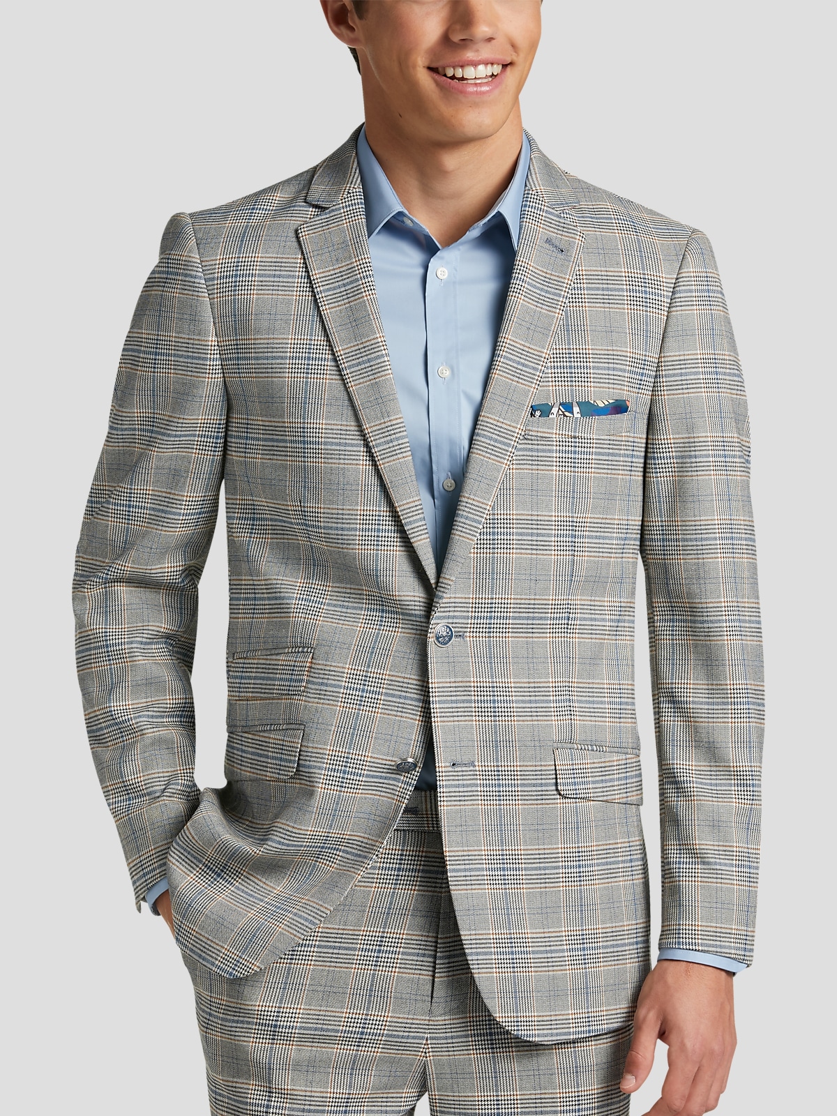 Paisley Gray Slim Fit Suit Separates Jacket Suit Separate Jackets Men s Wearhouse