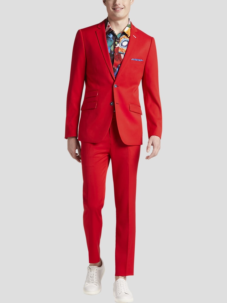 Men's wearhouse red blazer top