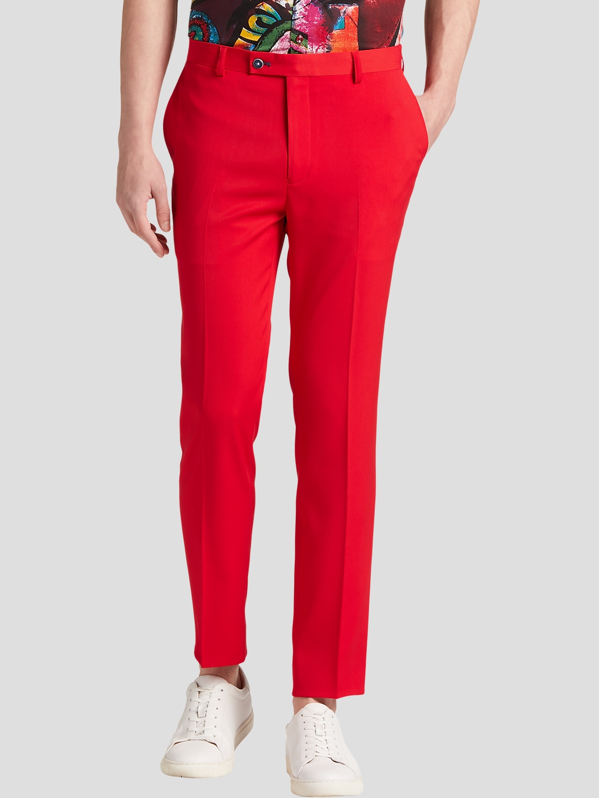 Red dress sale pants