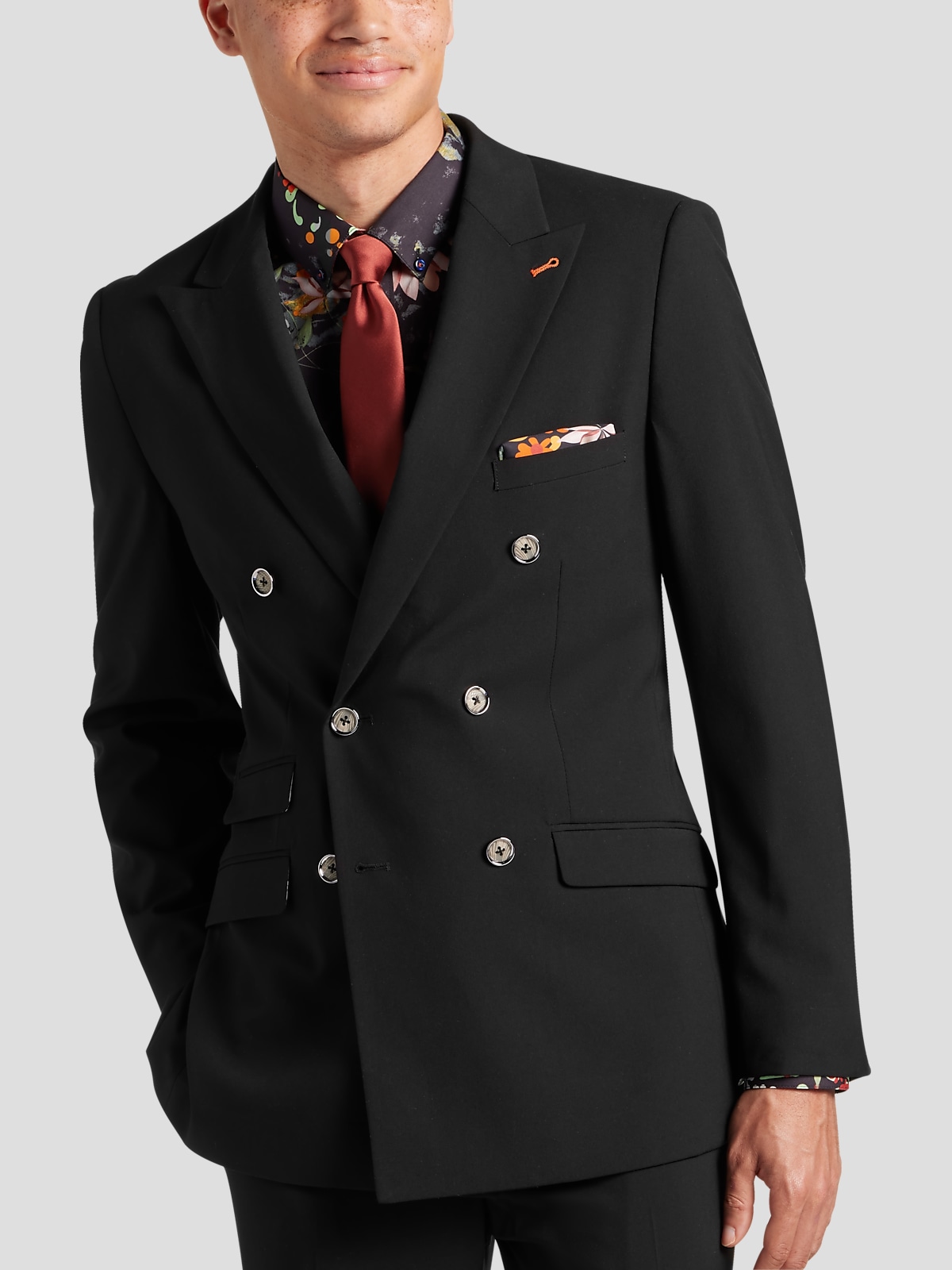Double breasted outlet tuxedo men's wearhouse