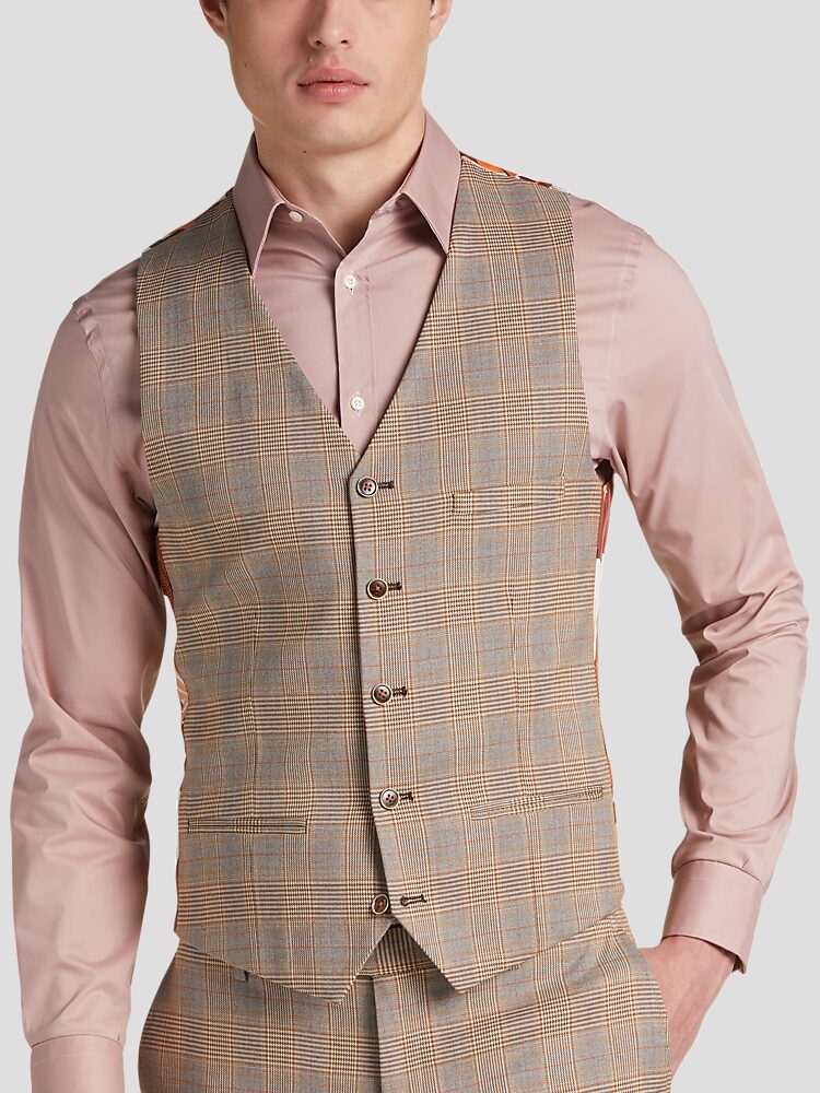 Paisley and gray vest shop