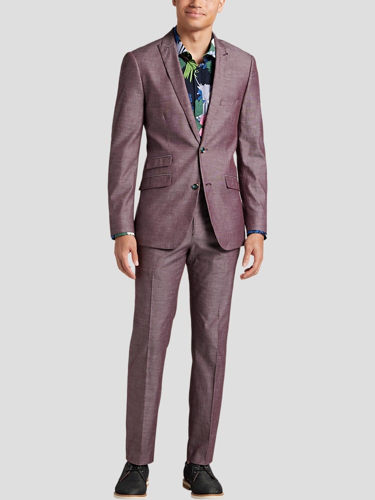 Paisley Gray Slim Fit Suit Separates Jacket All Sale Men s