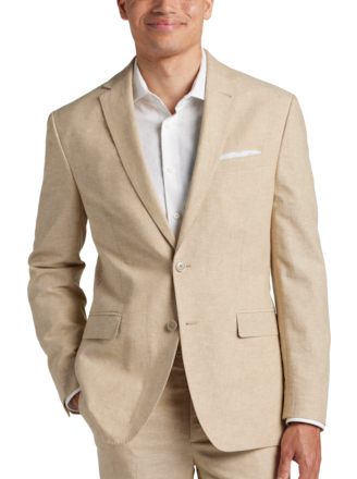 Calvin Klein Slim Fit Suit Separates, Gray Plaid | Men's Suits & Separates  | Moores Clothing