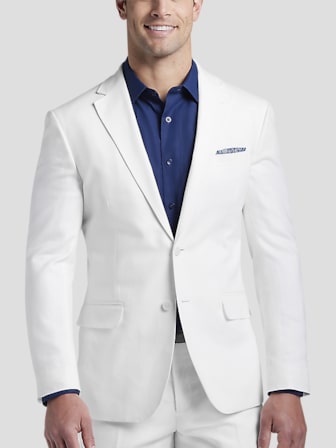 Big and tall 2025 white blazer